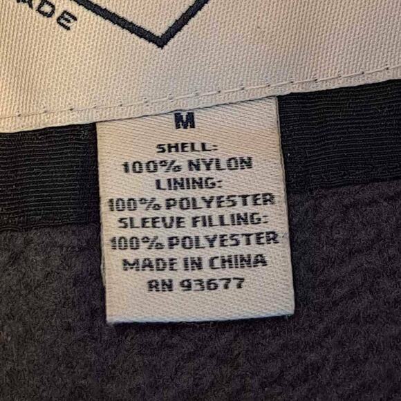 St. John's Bay Men's Jacket Coat Black Water Resistant Mock Neck Zipper Lined M - Picture 6 of 8